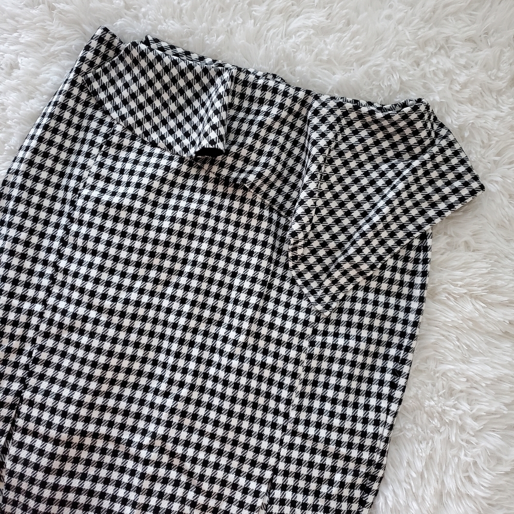 Gingham Print Skirt